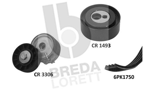 BREDA LORETT Поликлиновой ременный комплект KCA0006